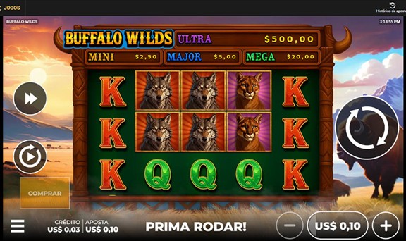 Jogando Buffalo Wilds